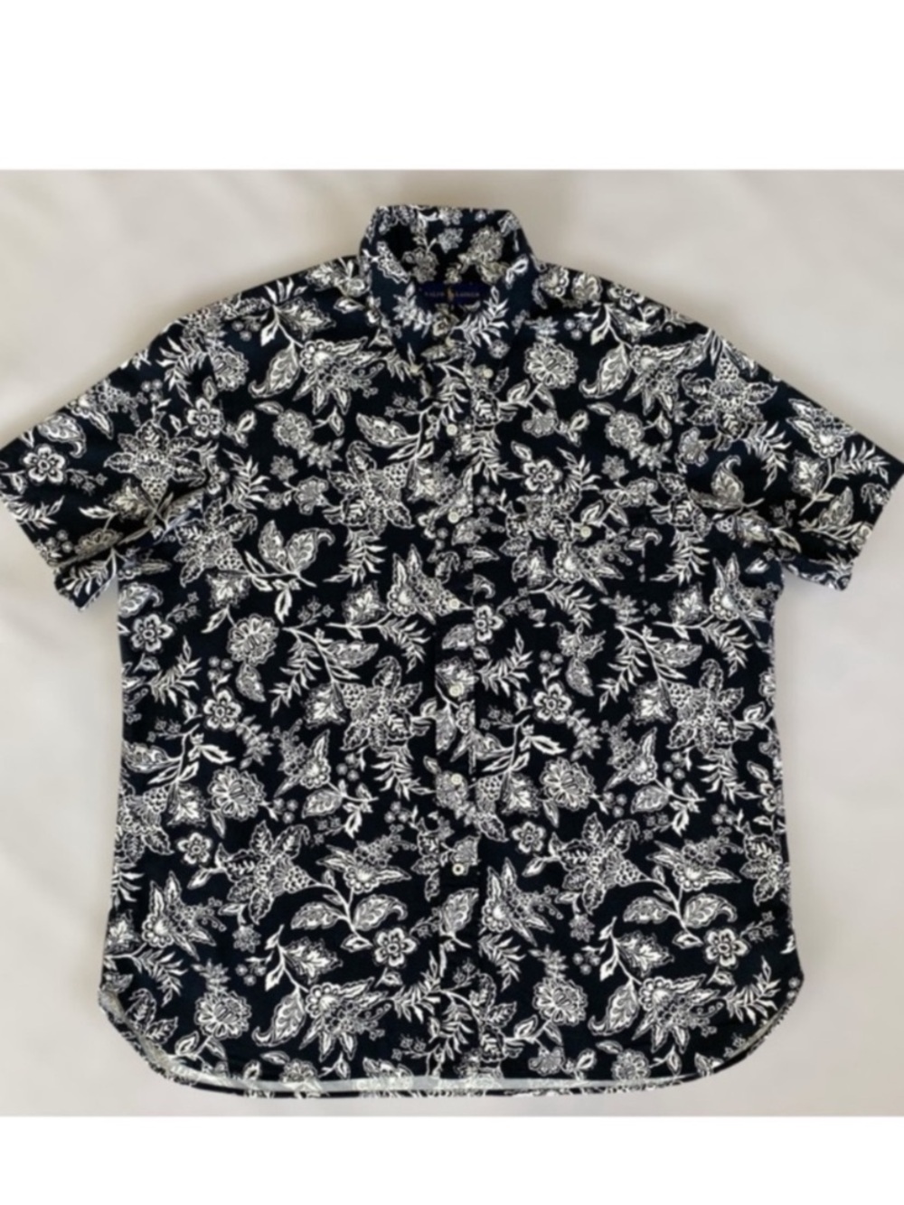 Ralph Lauren Floral Print Short Sleeve Button Down Shirt